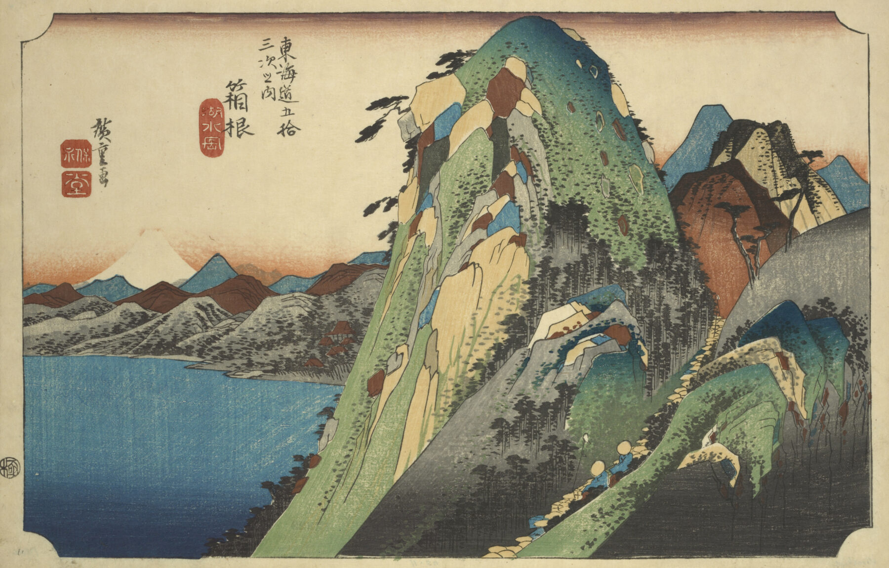 箱根 湖水図