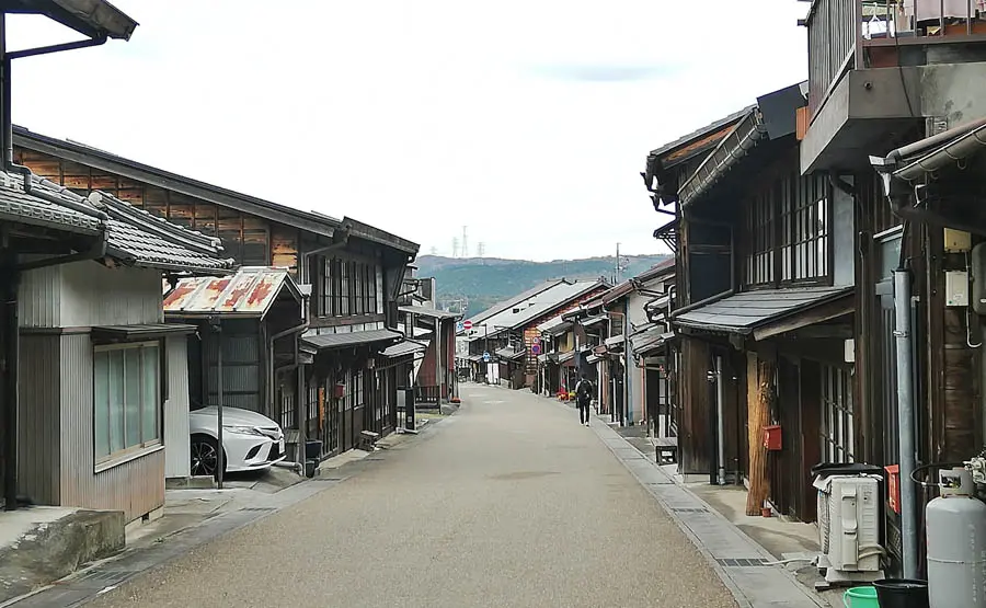 岩村の町並み