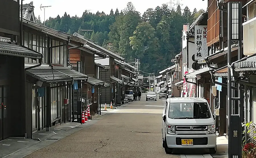 岩村の町並み