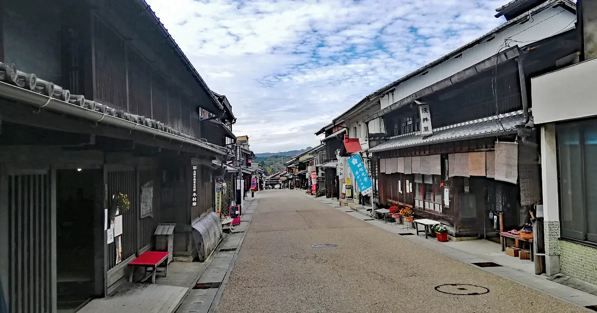 岩村の町並み