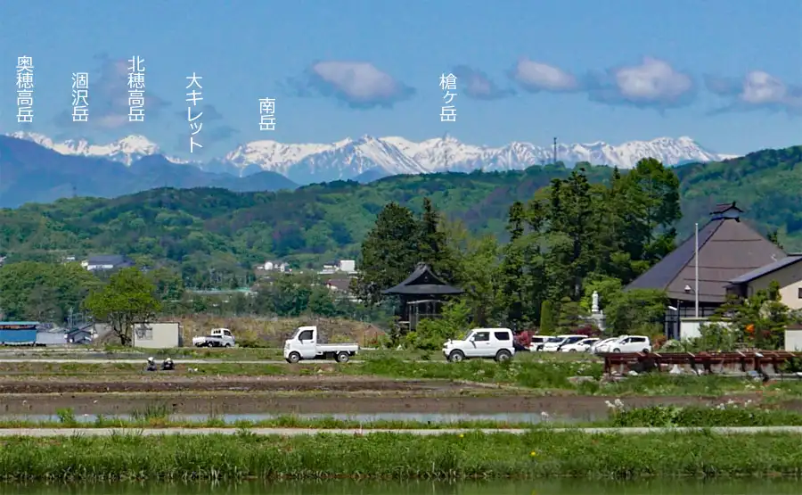 北アルプス遠望