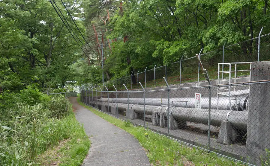 落合発電所送水管