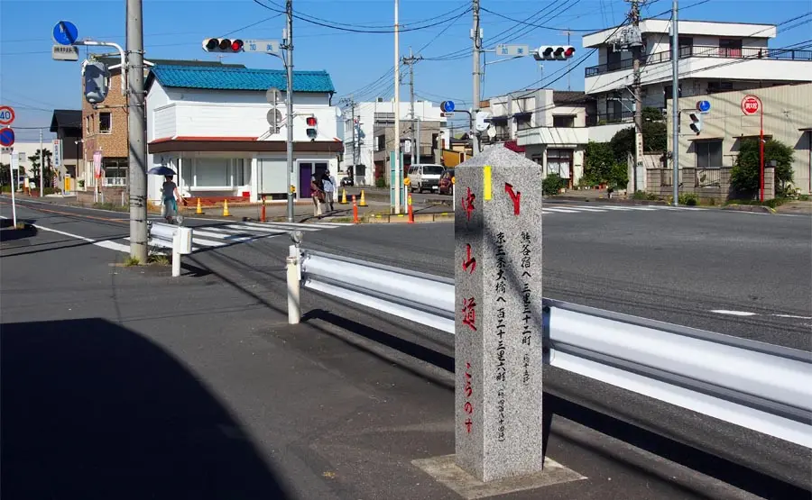 中山道道標