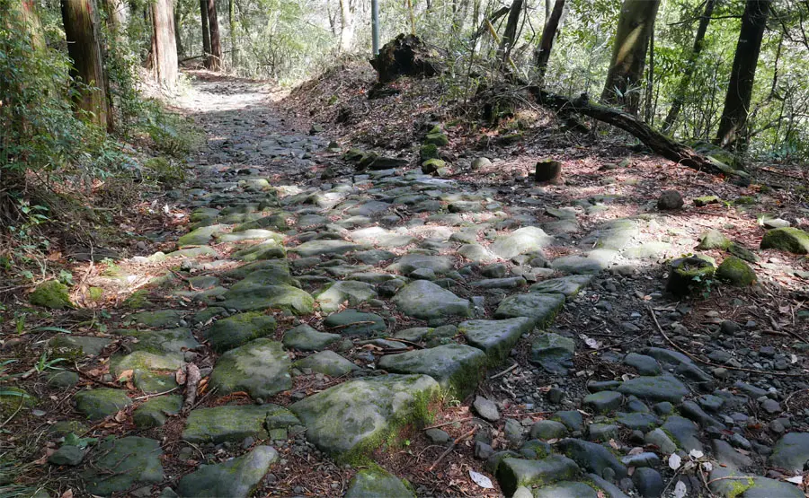 石畳の排水路