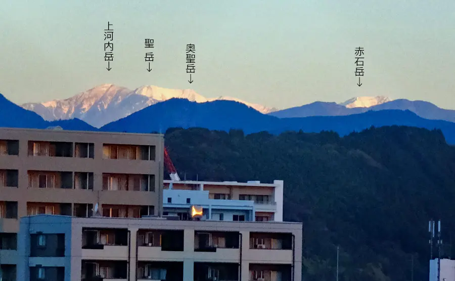 南アルプス遠望