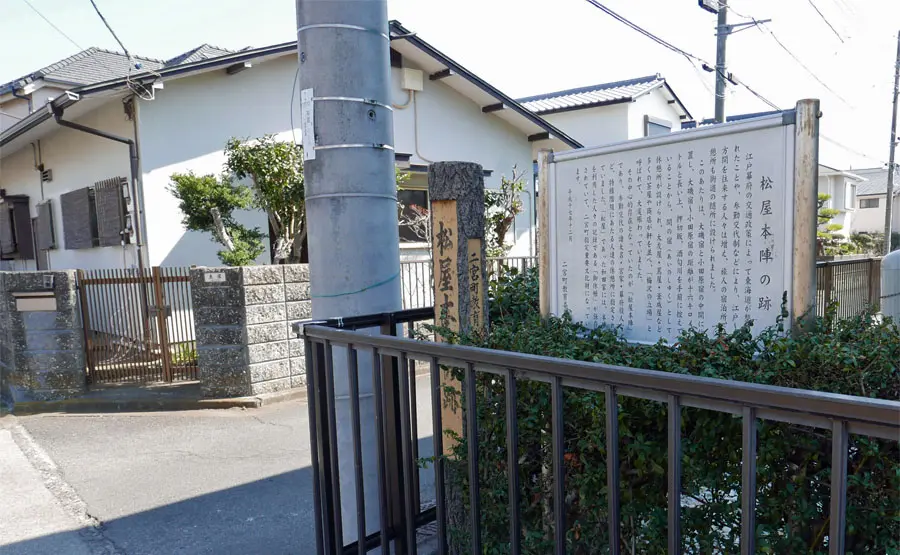 松屋本陣跡